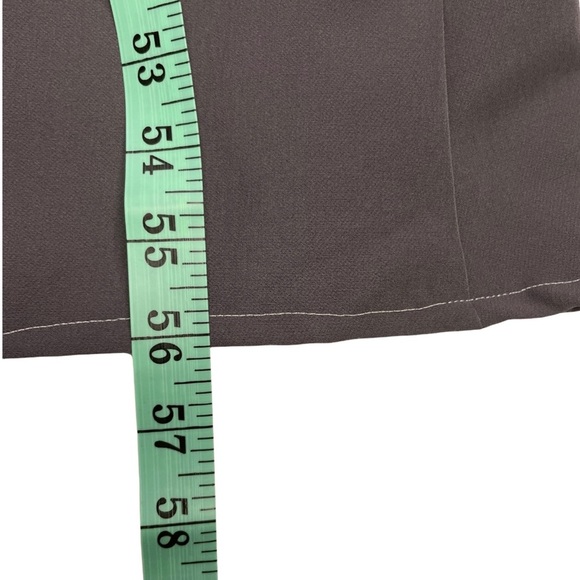 Aidan Mattox Gray Open Shoulder‎ V Neck High Slit Gown Dress Size 0 - Picture 11 of 13